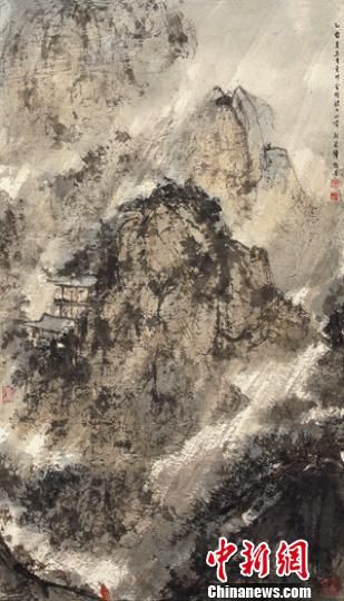傅抱石《潇潇暮雨》 南京博物院供图 摄