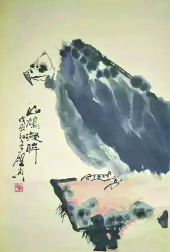 乍启典 《山鸠》 69cmx46cm